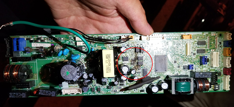 Board mạch dàn nóng bị hỏng