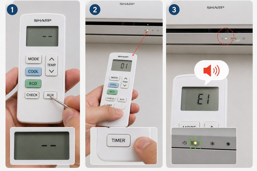 Mã lỗi máy lạnh Sharp là gì? Xem ngay bảng mã lỗi và cách khắc phục từ chuyên gia