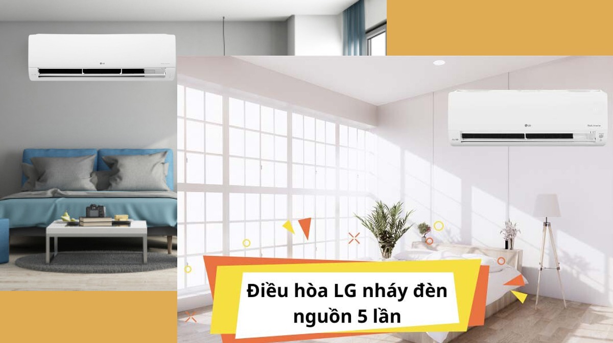 Máy lạnh LG báo lỗi chớp đèn 5 lần là gì? Nguyên nhân & Cách sửa