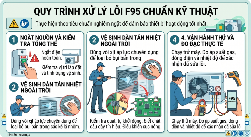 máy lạnh Panasonic báo lỗi F95