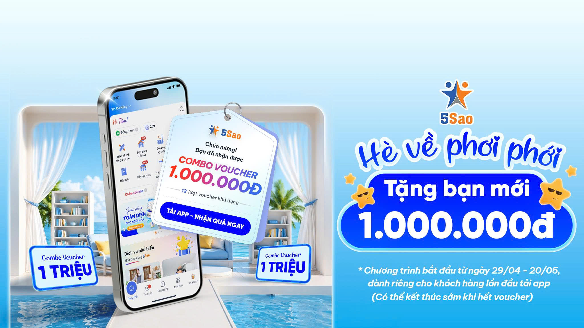 Hè về phơi phới - Tặng bạn mới 1.000.00đ