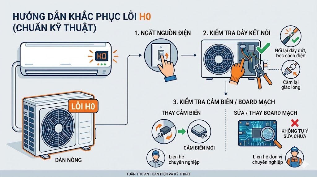 Hướng dẫn cách khắc phục lỗi H0 chuẩn kỹ thuật