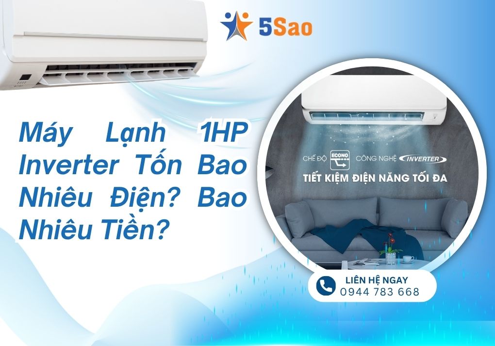 Máy lạnh 1HP Inverter tốn bao nhiêu điện