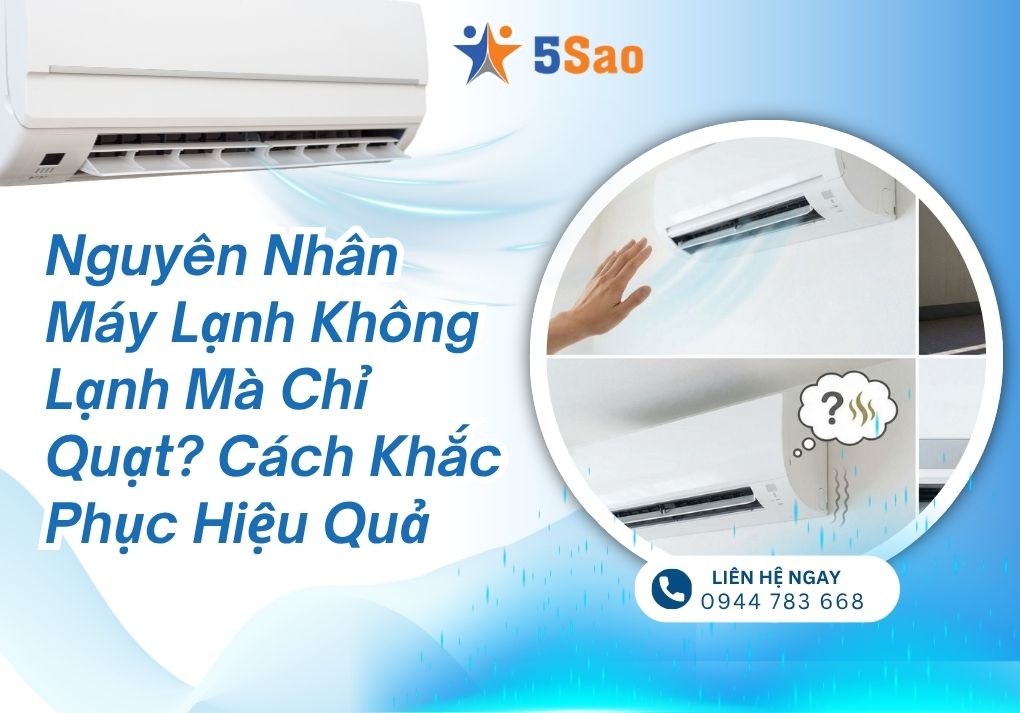 Máy Lạnh Không Lạnh Mà Chỉ Quạt? Nguyên Nhân & Khắc Phục