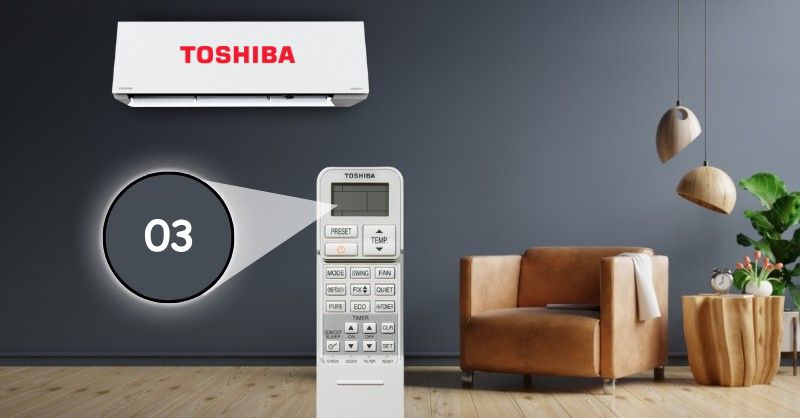 máy lạnh Toshiba báo lỗi 03