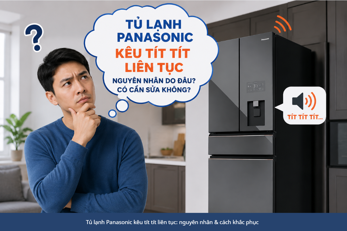 Tủ lạnh Panasonic kêu tít tít liên tục
