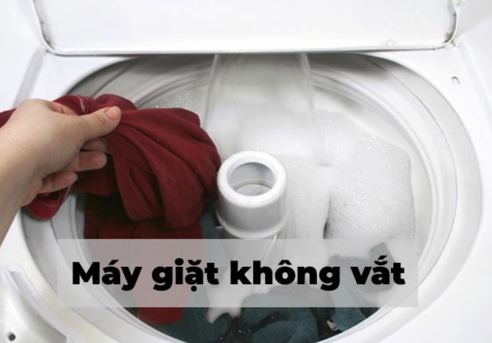 Máy giặt không vắt được là tình trạng gì?