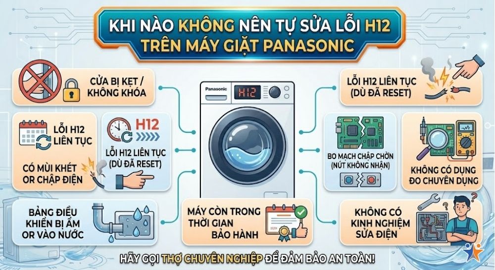 Những trường hợp không nên tự sửa lỗi H12