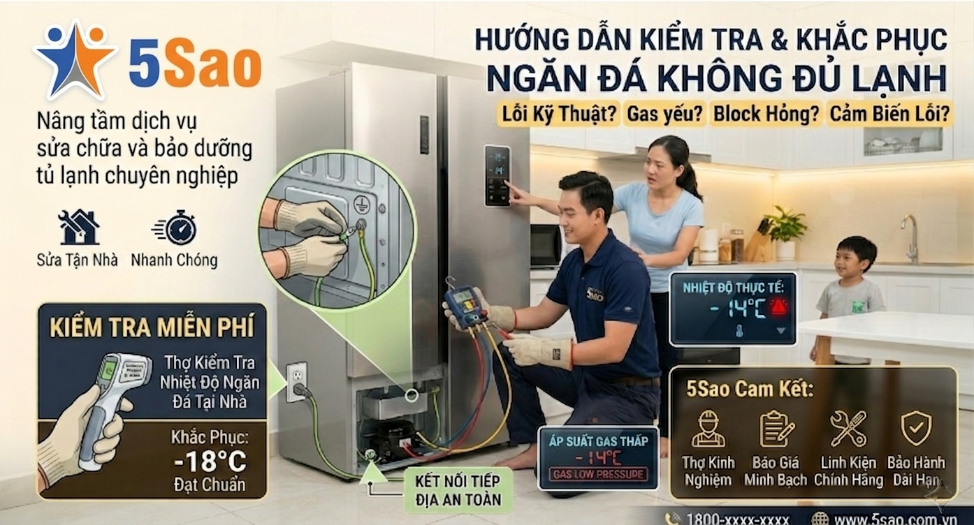 Khắc phục nhiệt độ tủ lạnh