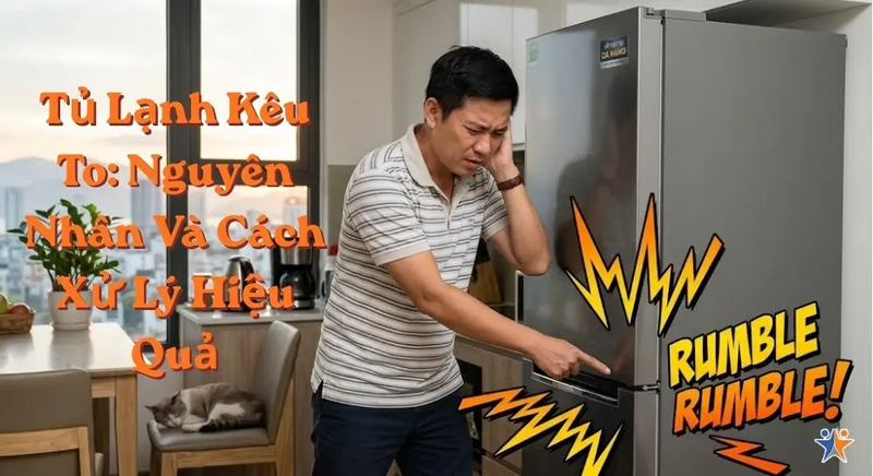 Thợ 5Sao sửa chữa tủ lạnh kêu rè rè tận nơi tại Đà Nẵng 