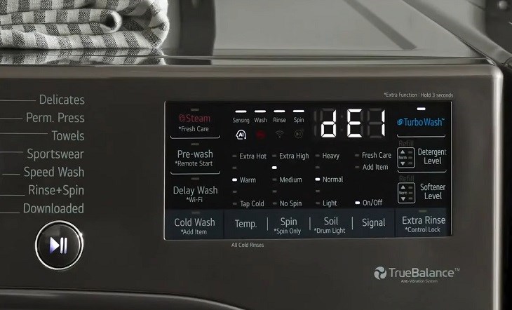 Lỗi dE1 trên máy giặt LG
