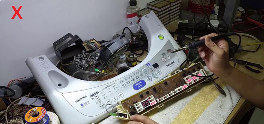 Hỏng cảm biến rung hoặc bo mạch điều khiển