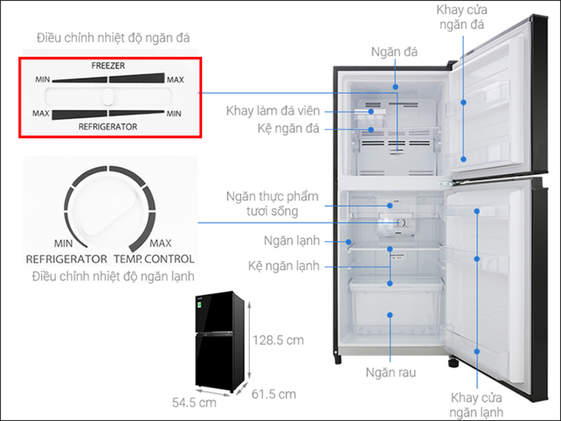 Hướng dẫn cách chỉnh nhiệt độ tủ lạnh
