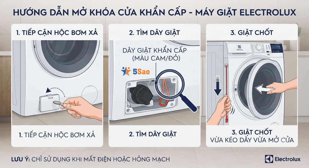 Hướng dẫn dùng dây giật khẩn cấp