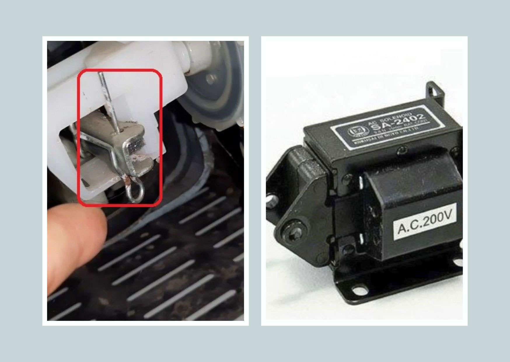 Van xả (máy cửa trên) bị kẹt hoặc hỏng cuộn hút
