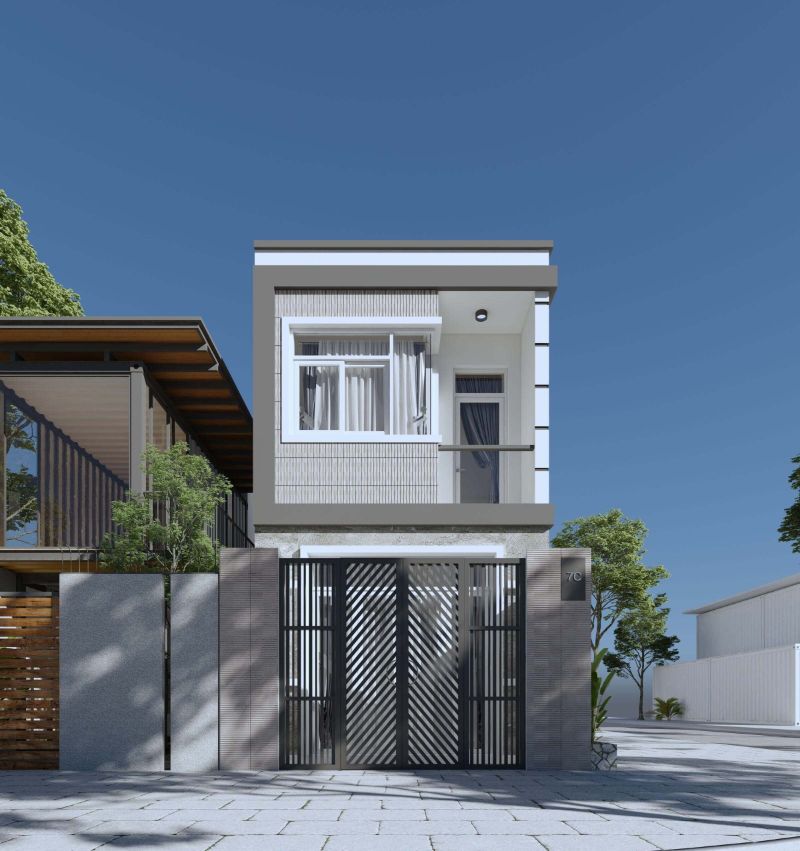 Cách tính tổng diện tích xây dựng nhà 2 tầng 60m2 chuẩn xác