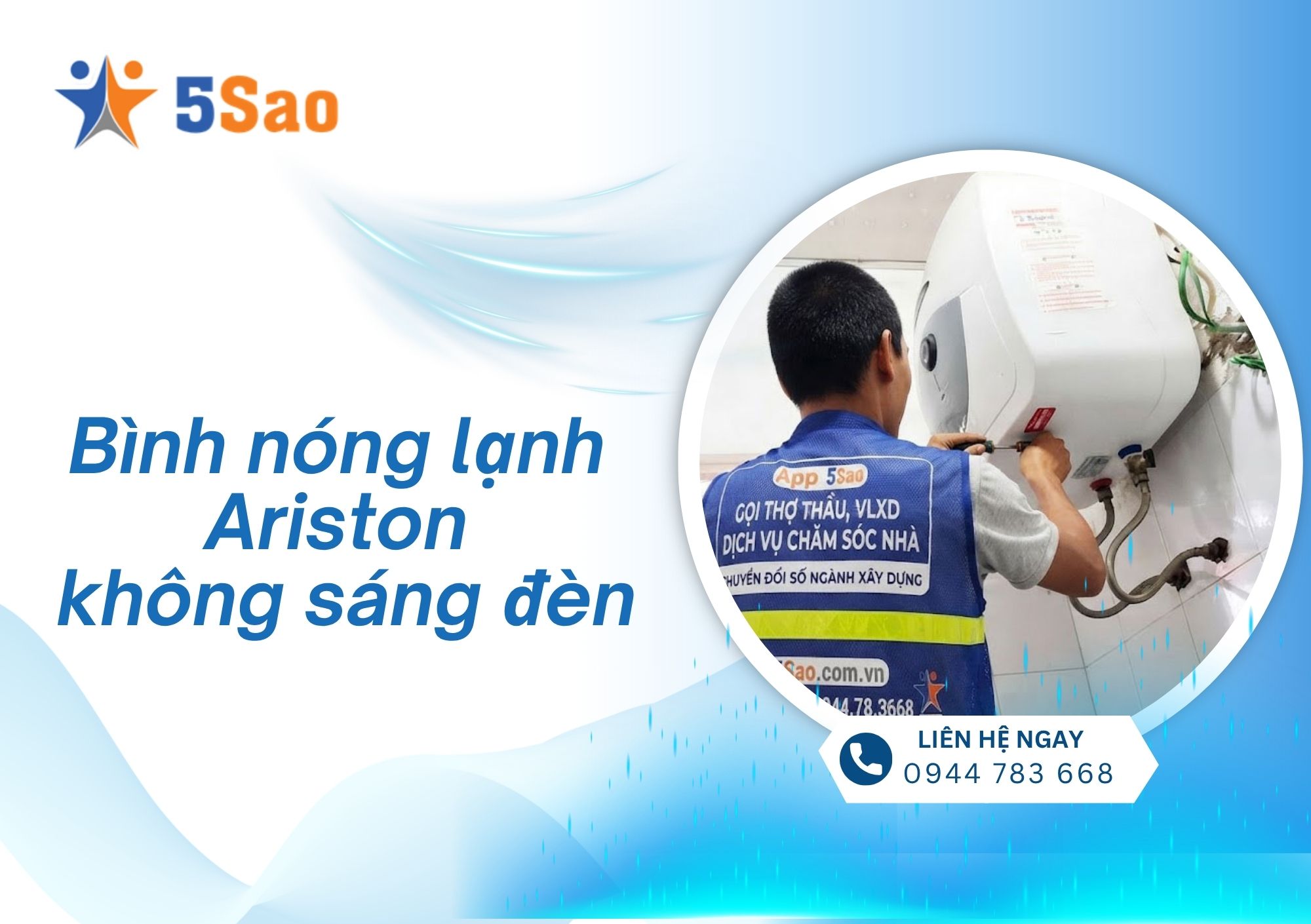 Bình nóng lạnh Ariston không sáng đèn