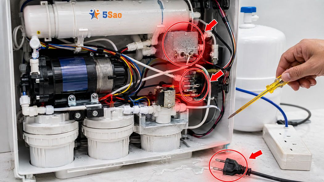 Cảnh báo an toàn khi tự thao tác với hệ thống điện của máy