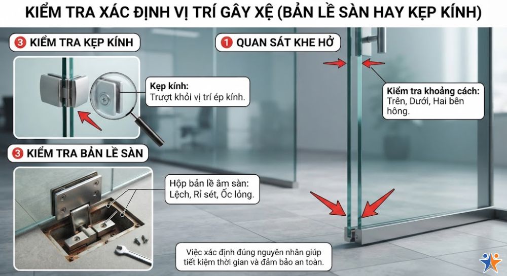 Hướng dẫn chi tiết cách tự sửa cửa kính bị xệ đơn giản ngay tại nhà