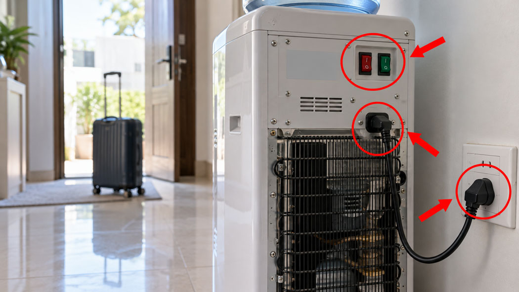 Tắt bớt chức năng khi không có nhu cầu hoặc vắng nhà