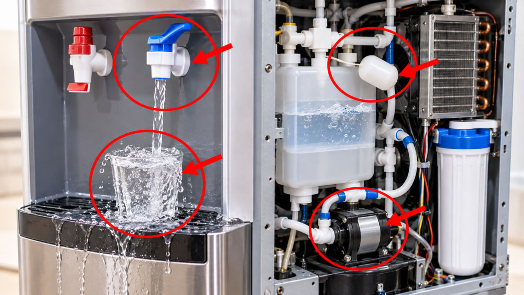 Tránh lãng phí nước để máy không phải chạy liên tục