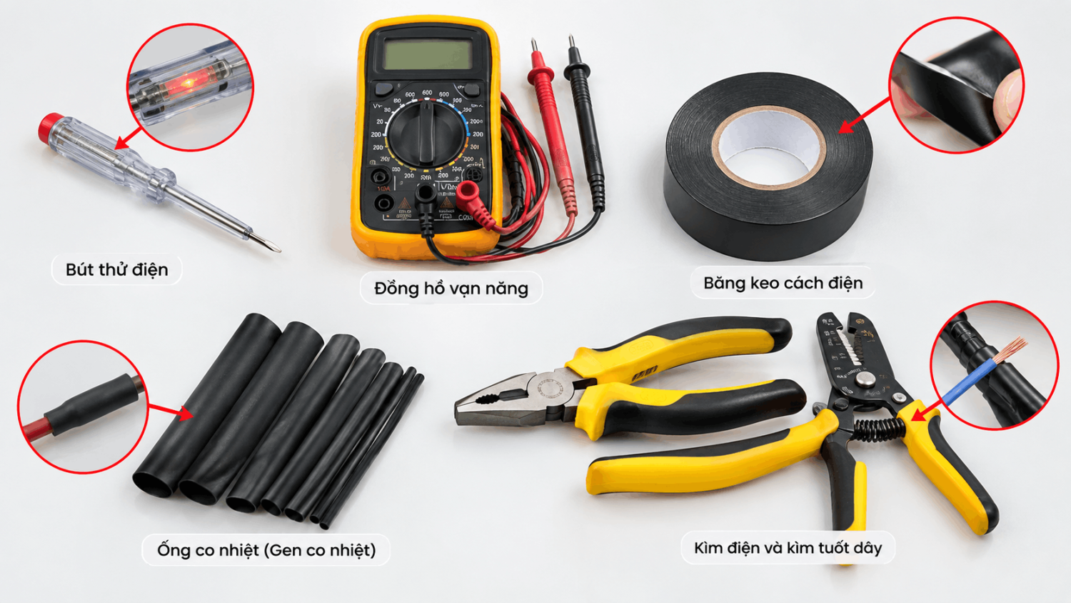 Chuẩn bị trước khi sửa chữa dây điện bị đứt