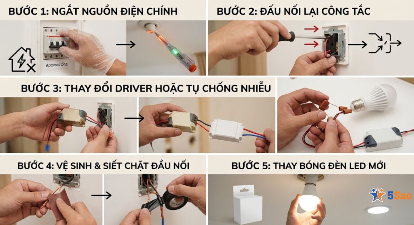 Hướng dẫn 5 bước tự kiểm tra và khắc phục an toàn tại nhà