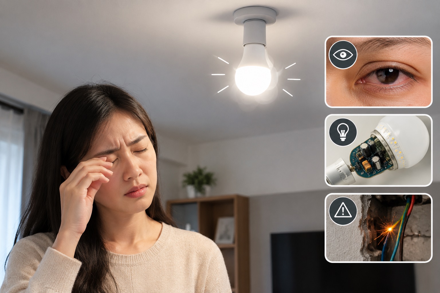 Hiện tượng đèn LED nhấp nháy liên tục là gì?