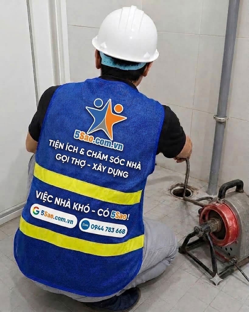5Sao giải pháp thông cống nghẹt uy tín cao tại khu vực Quận 2, sẵn sàng phục vụ 24/7