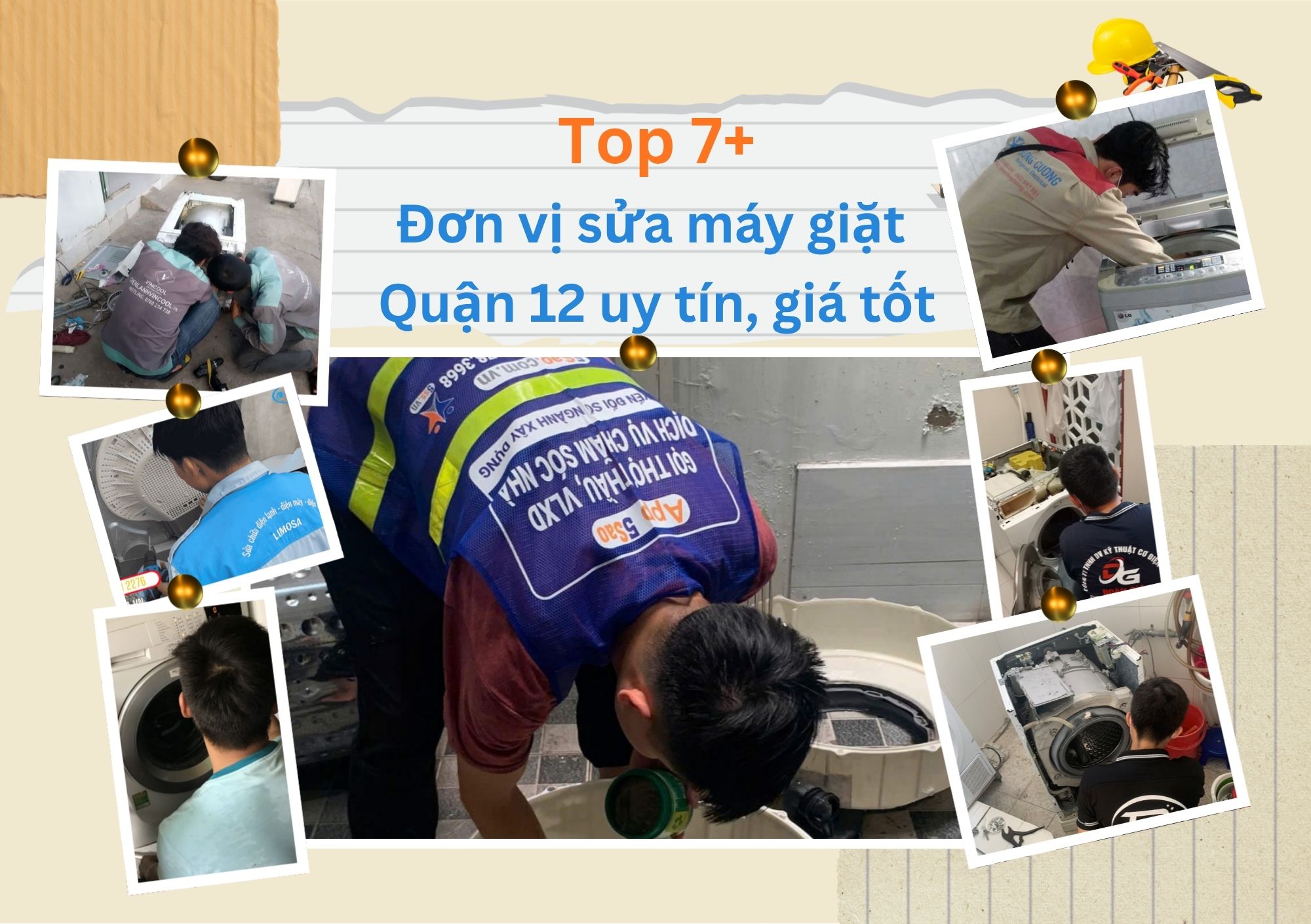 Tổng hợp Top 7+ đơn vị sửa máy giặt Quận 12 uy tín, giá tốt: Cung cấp danh sách các địa chỉ sửa chữa tại nhà tay nghề cao, bắt bệnh chuẩn xác, minh bạch chi phí và có mặt nhanh chóng sau 30 phút.