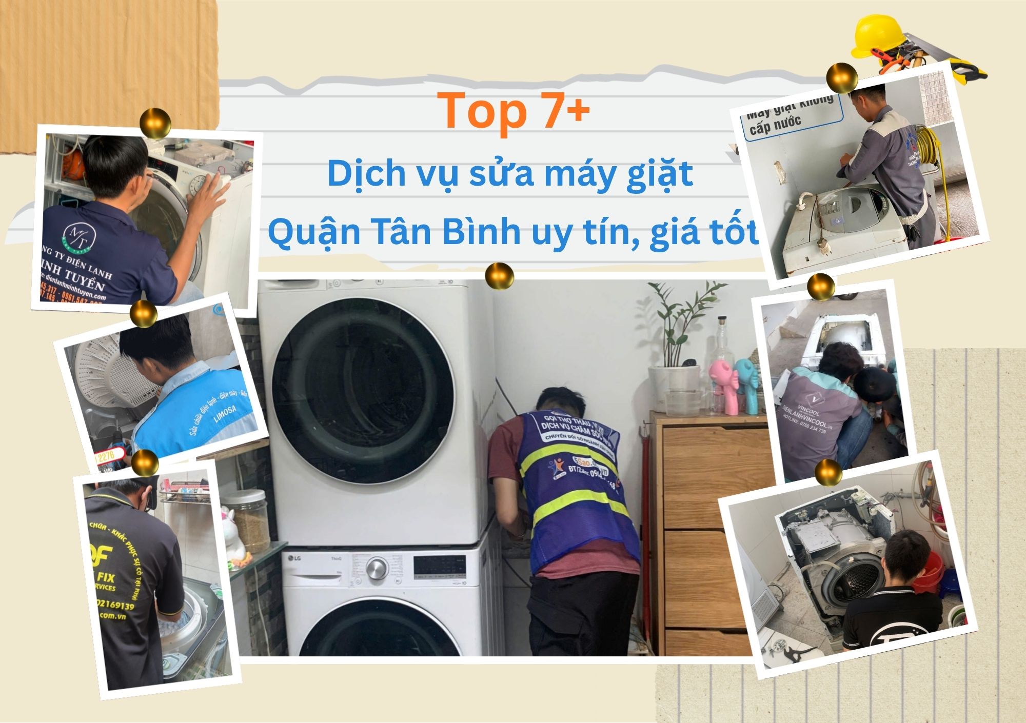 Tổng hợp danh sách top 7+ dịch vụ sửa máy giặt Quận Tân Bình uy tín, chất lượng