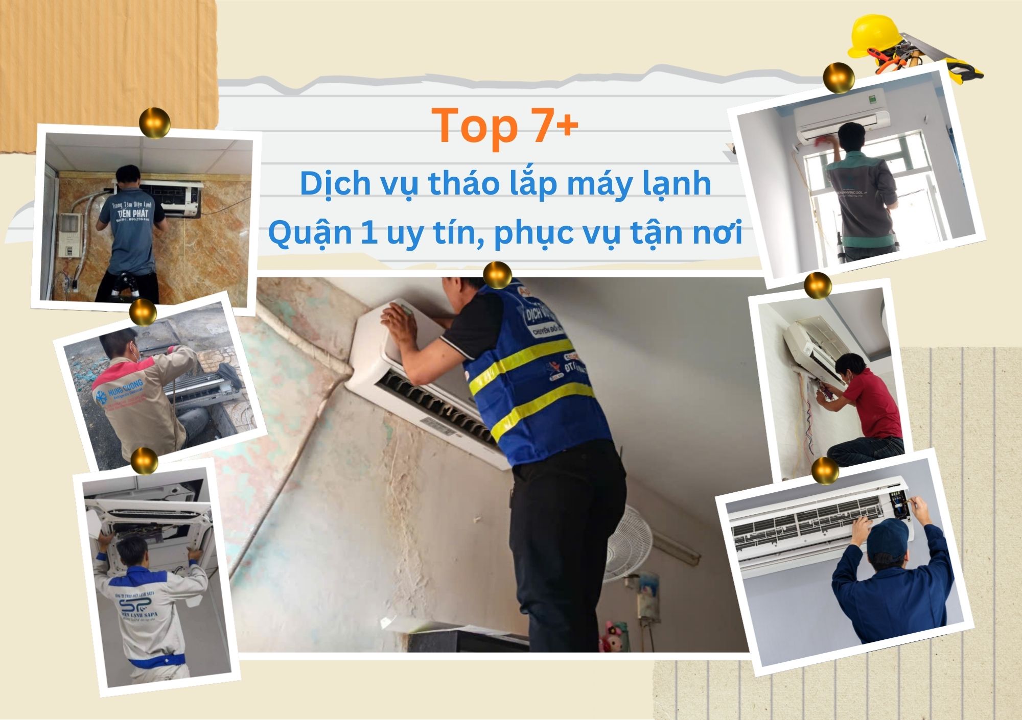 Dưới đây là danh sách các đơn vị chuyên cung cấp dịch vụ tháo lắp, di dời và lắp đặt máy lạnh uy tín, phục vụ tận nơi nhanh chóng tại khu vực Quận 1 được nhiều khách hàng đánh giá cao