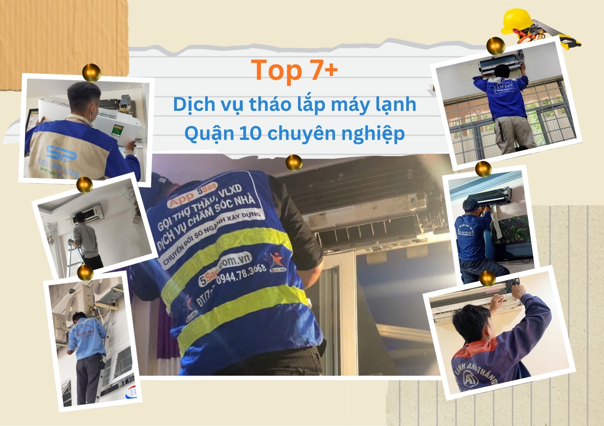 Tổng hợp danh sách top 7+ dịch vụ tháo lắp máy lạnh Quận 10 chuyên nghiệp tại nhà