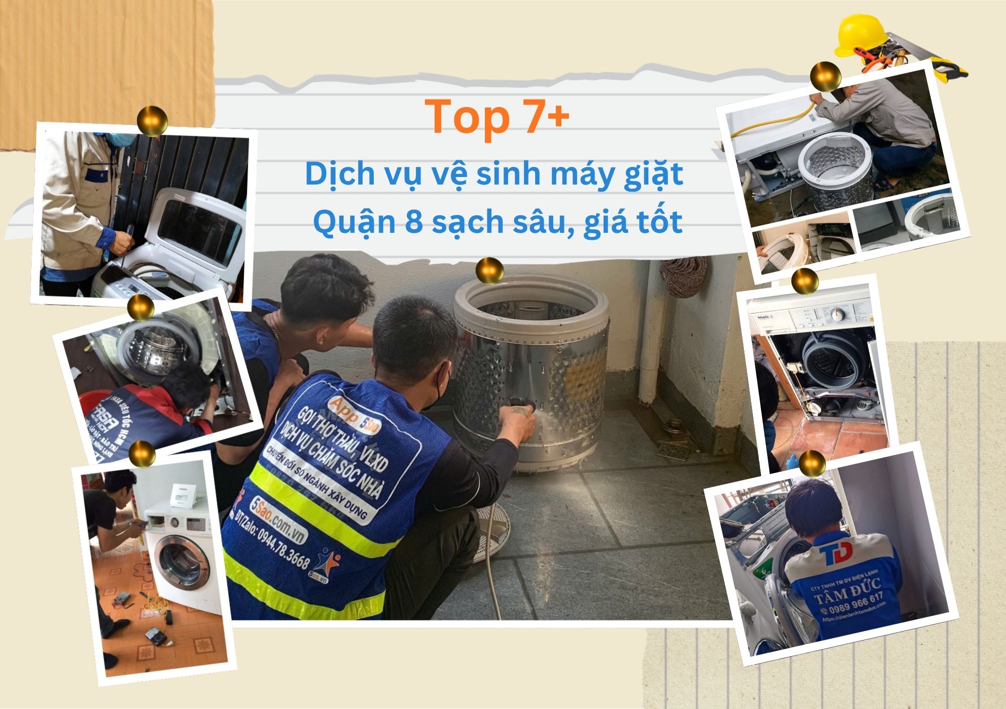 Tổng hợp TOP 7+ dịch vụ vệ sinh máy giặt Quận 8 sạch sâu, giá tốt nhất hiện nay, thợ giỏi tay nghề cao và có mặt nhanh chóng tại nhà!