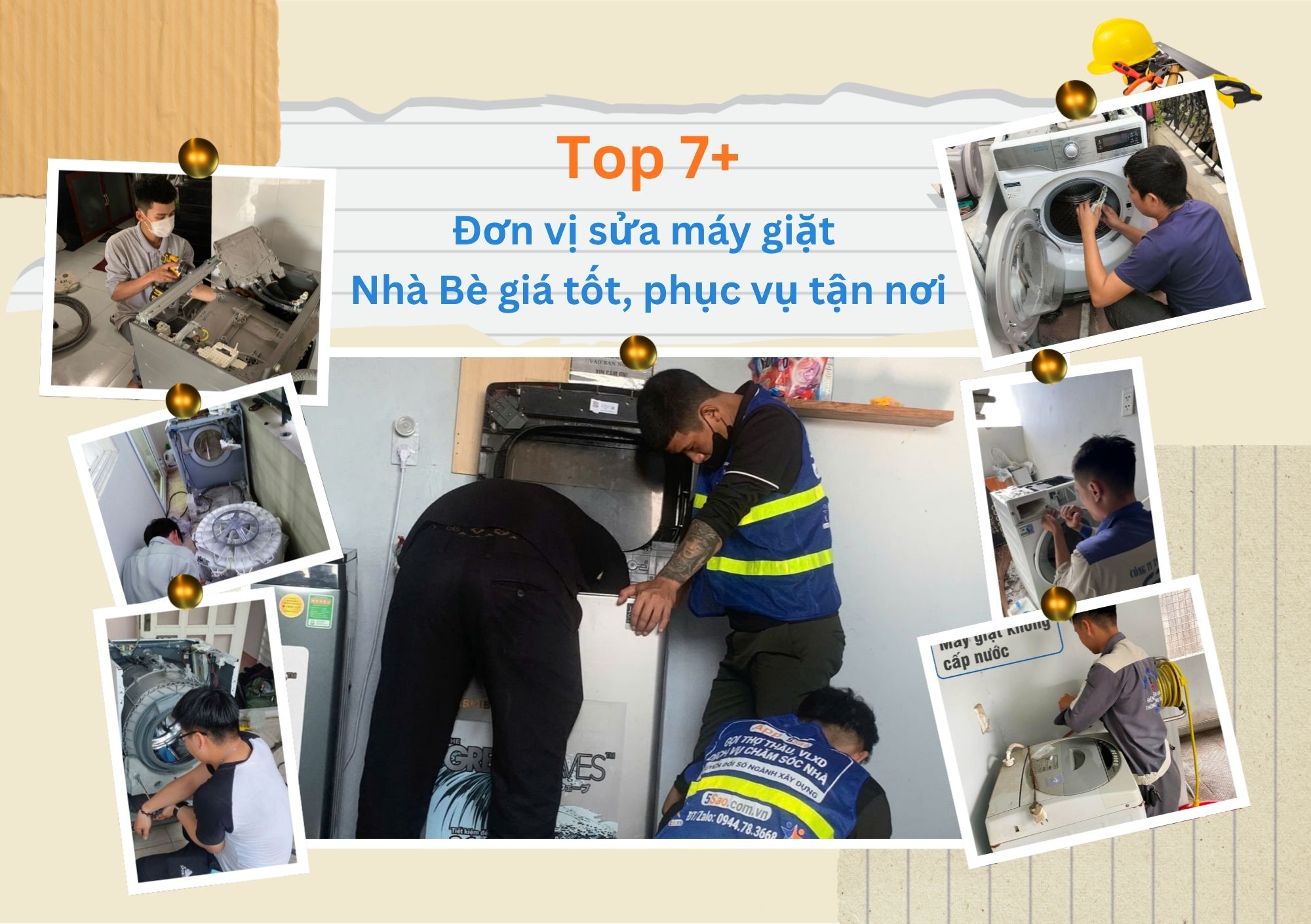 Dưới đây là danh sách top 7 đơn vị chuyên cung cấp dịch vụ sửa máy giặt tại nhà uy tín, giá tốt và phục vụ nhanh chóng tại khu vực huyện Nhà Bè được nhiều khách hàng tin tưởng lựa chọn