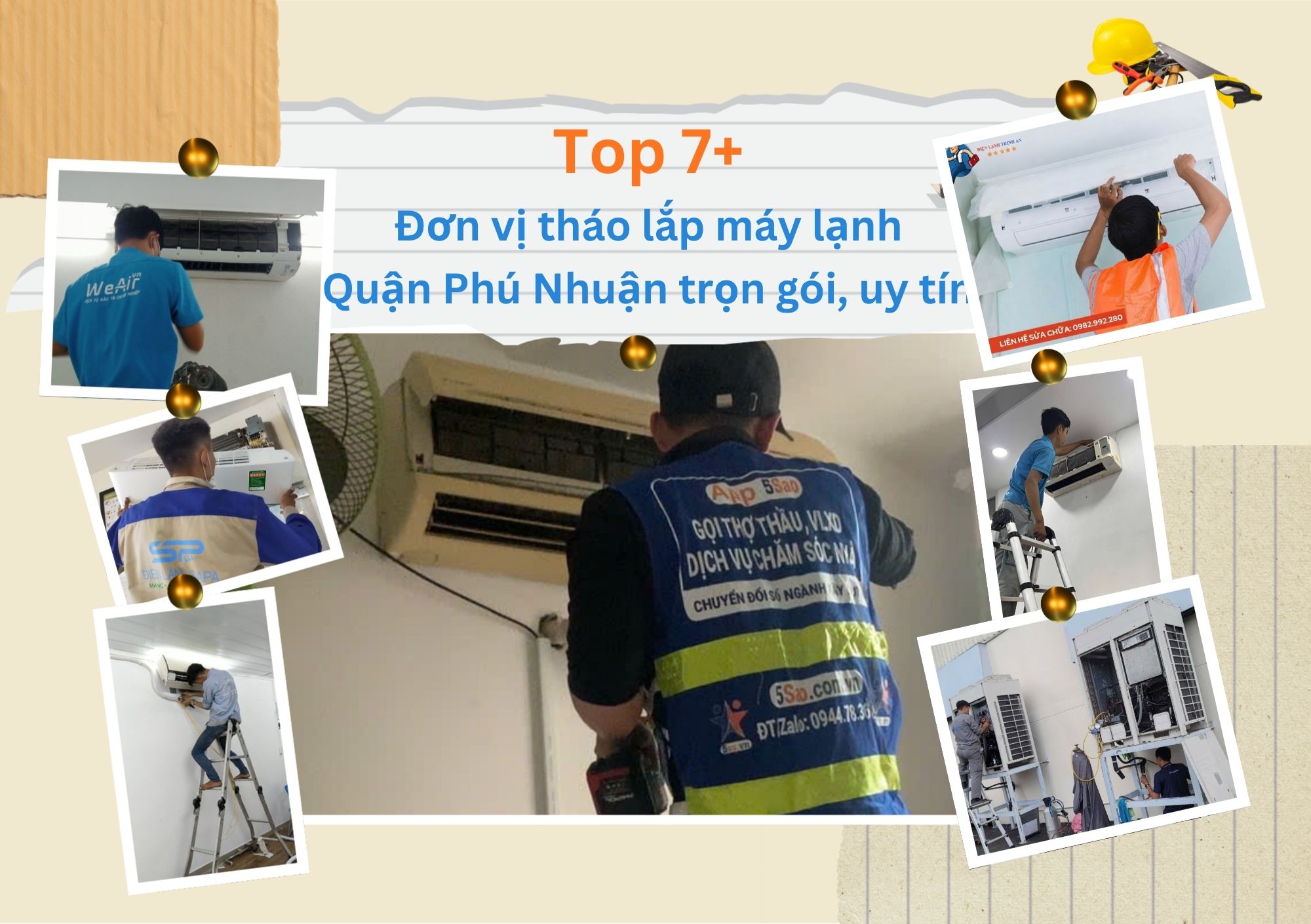 Tổng hợp top 7+ đơn vị tháo lắp máy lạnh Quận Phú Nhuận trọn gói, uy tín