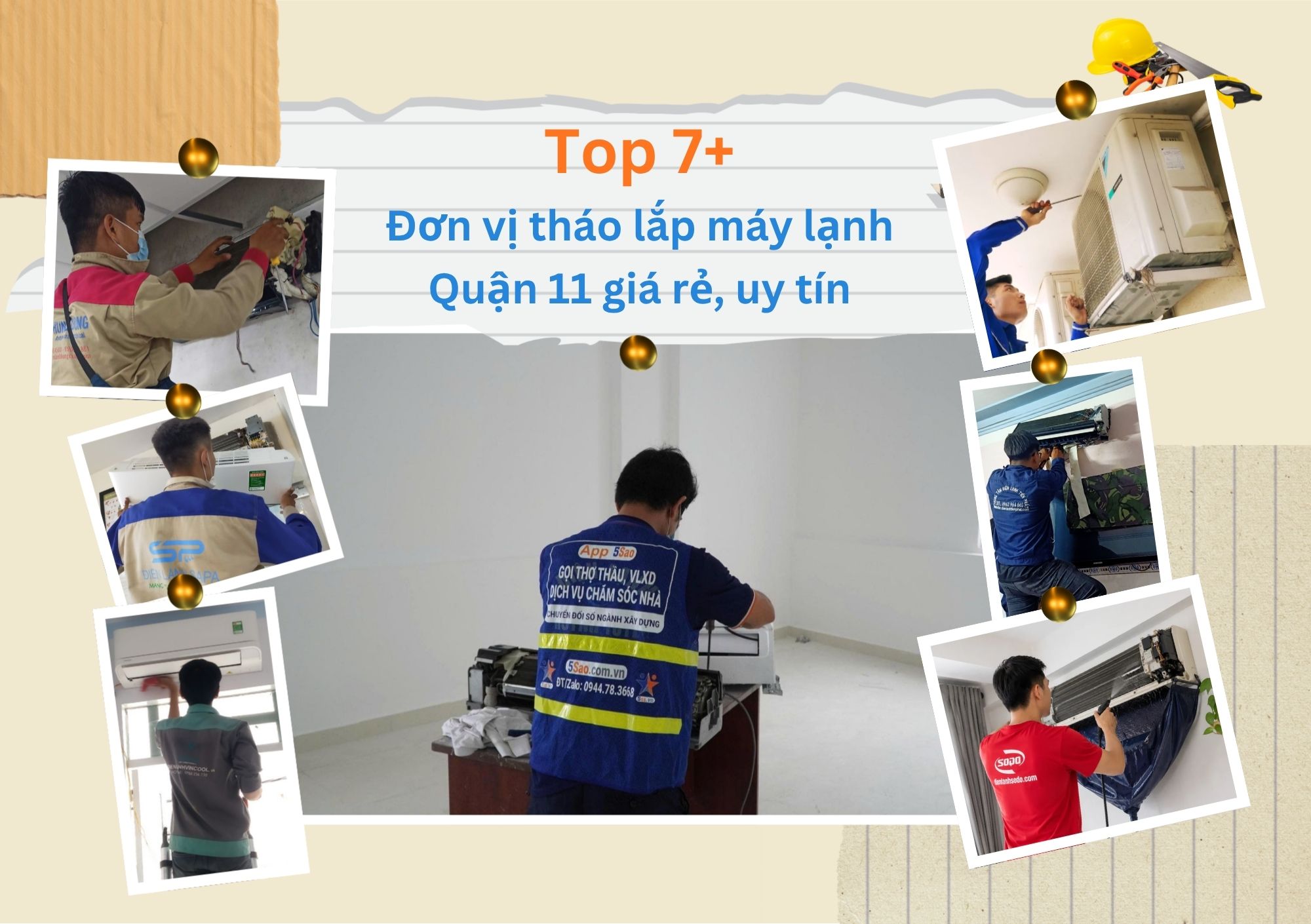 Tổng hợp top 7 đơn vị tháo lắp máy lạnh Quận 11 giá rẻ, uy tín
