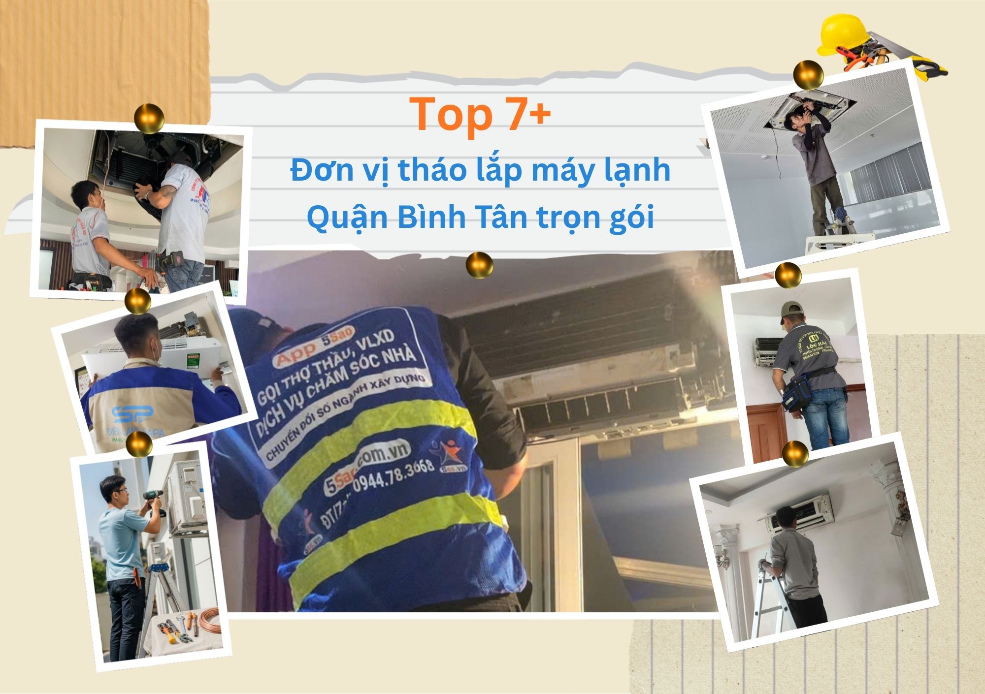 Tổng hợp top 7 đơn vị tháo lắp máy lạnh Quận Bình Tân trọn gói và tối ưu chi phí