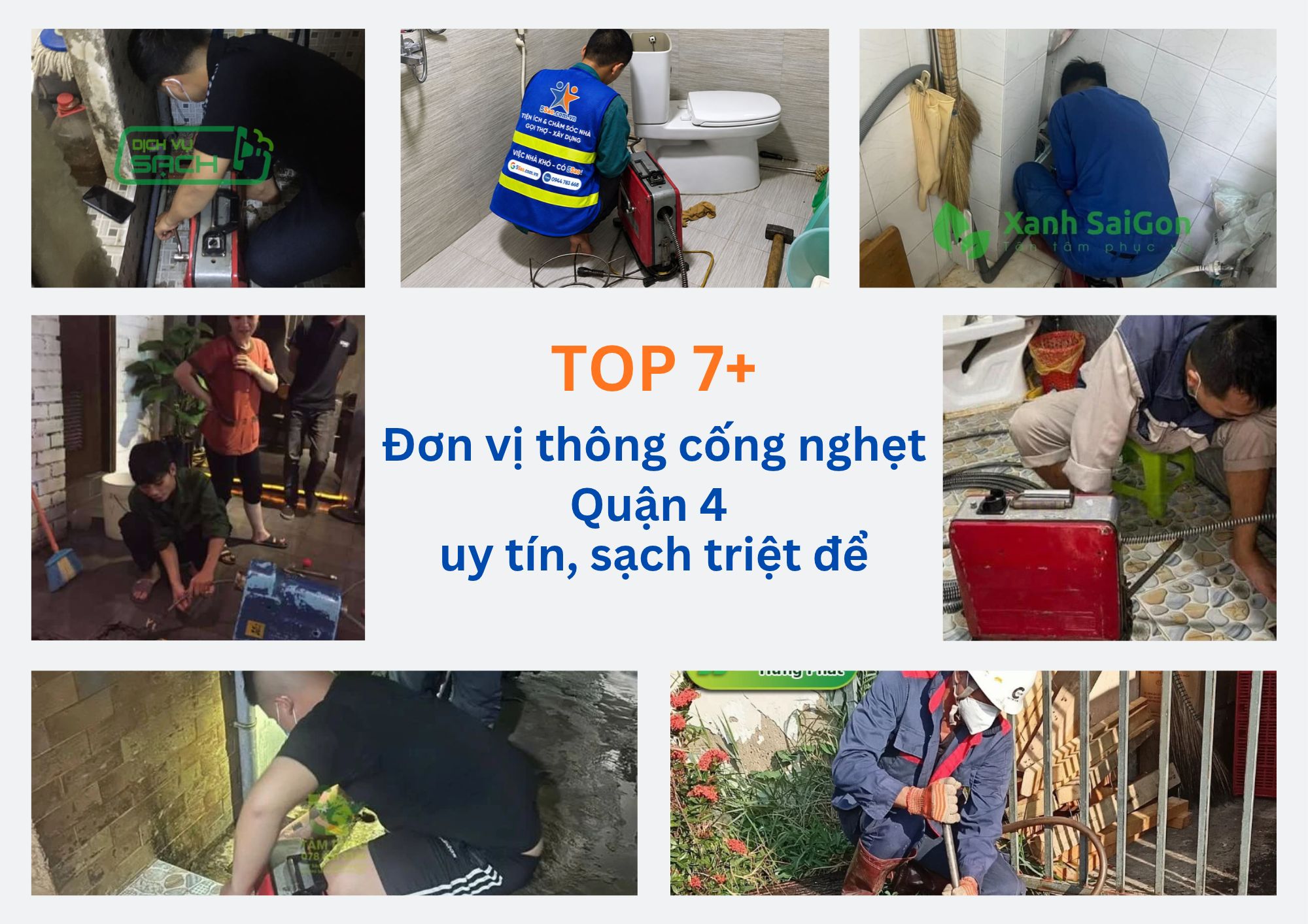Điểm danh các địa chỉ thông cống nghẹt Quận 4 được khách hàng tin tưởng lựa chọn.