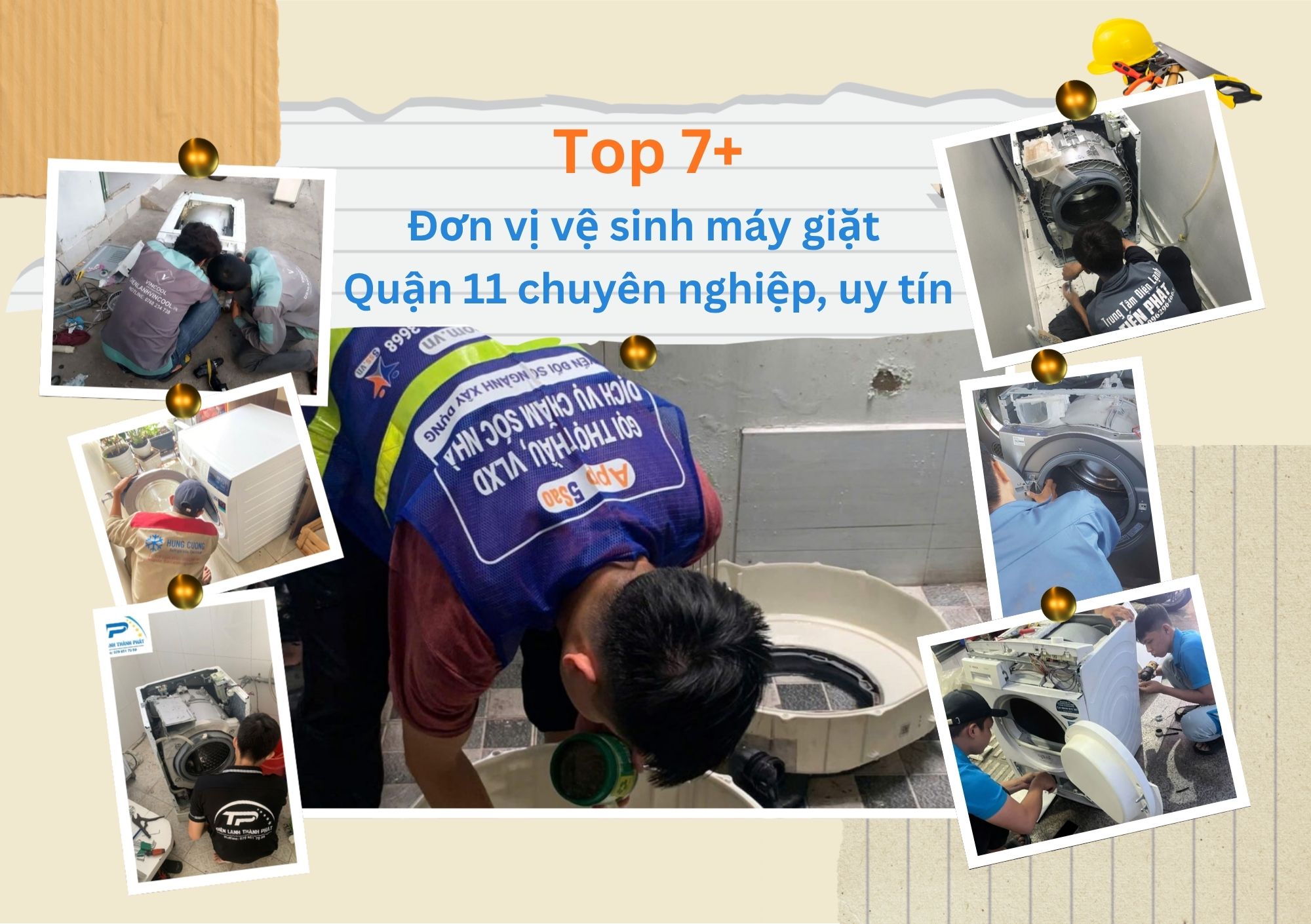 Khám phá ngay top7+ đơn vị vệ sinh máy giặt Quận 11 chuyên nghiệp, uy tín