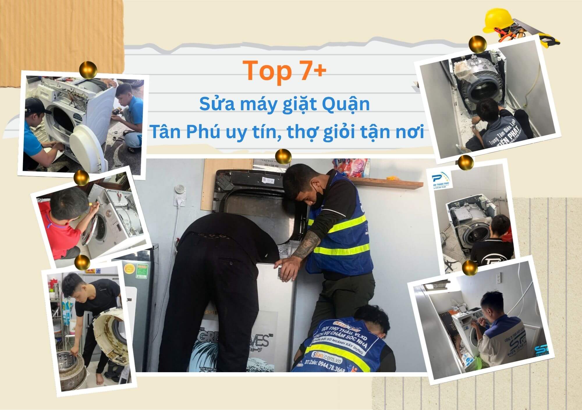 Tổng hợp các địa chỉ sửa máy giặt tại nhà Quận Tân Phú được đánh giá cao nhờ chất lượng chuyên nghiệp, linh kiện chính hãng cùng chính sách bảo hành dài hạn, chu đáo.