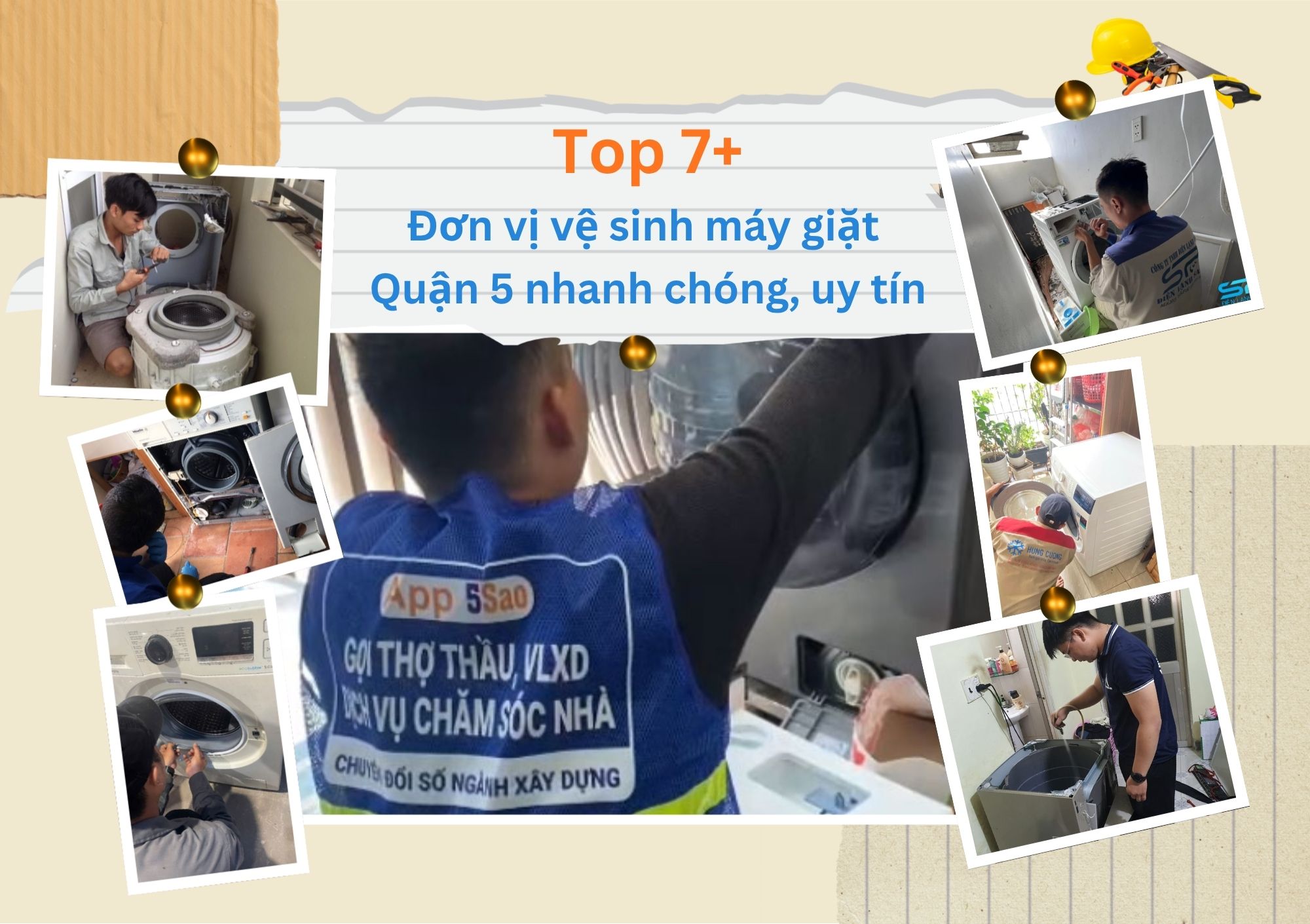 Tổng hợp Top 7+ thợ vệ sinh máy giặt Quận 5 nhanh chóng, uy tín