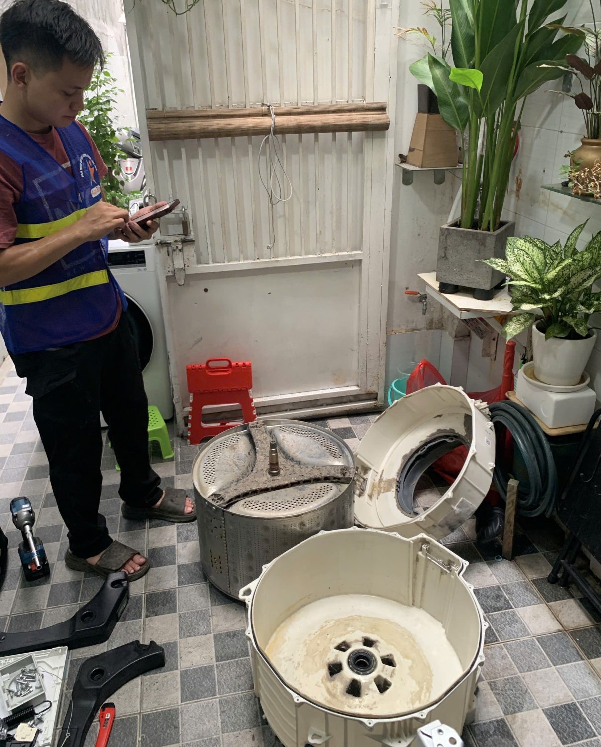 vệ sinh máy giặt Hà Nội