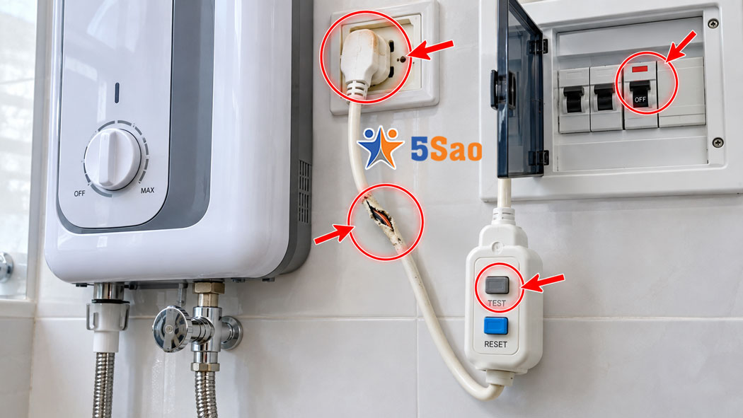 Bình nóng lạnh đột ngột mất nguồn hoặc nhảy chống giật ELCB? Khám phá ngay nguyên nhân và cách xử lý an toàn, tránh nguy cơ rò điện nguy hiểm!