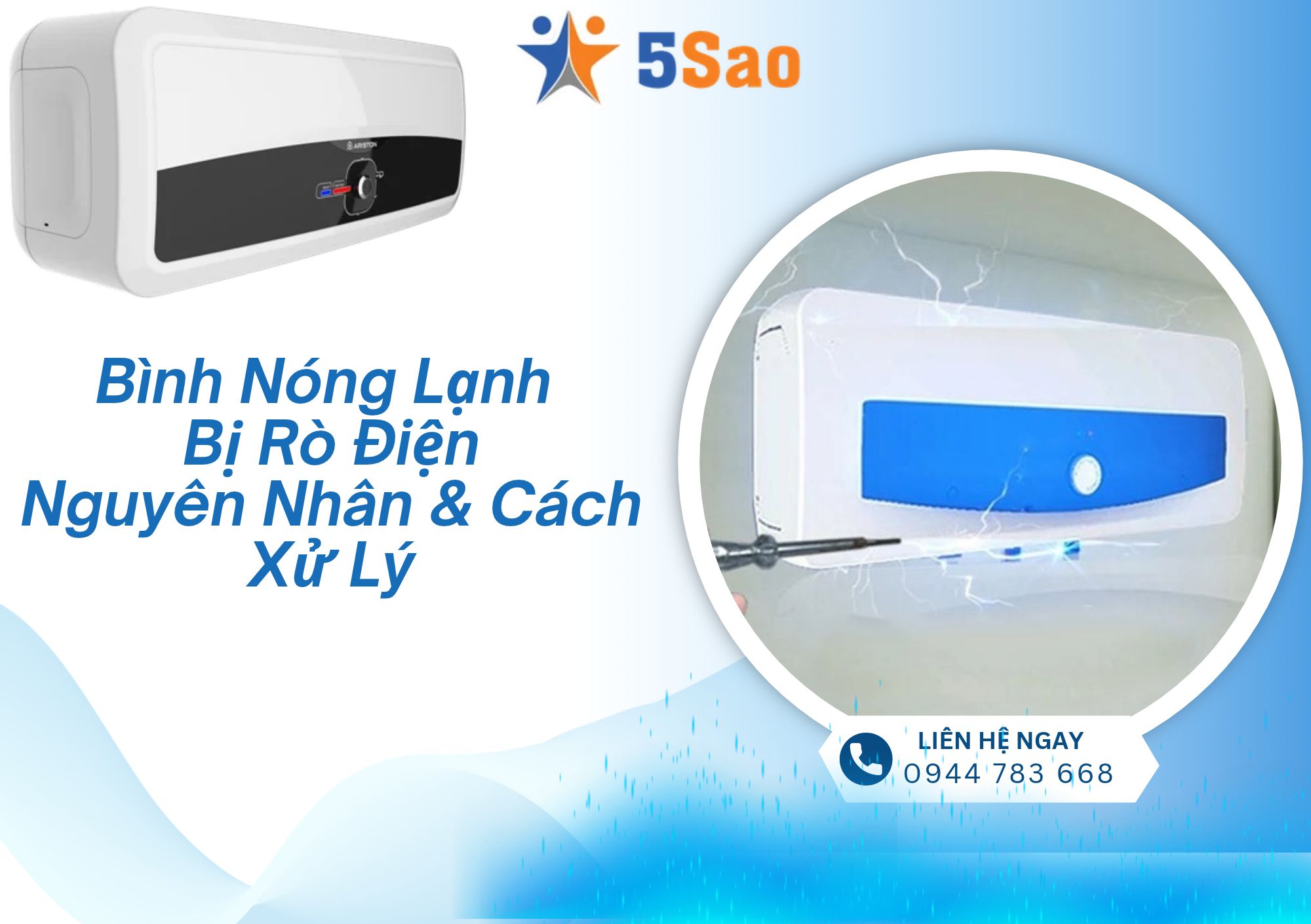 Bình nóng lạnh bị rò điện xử lý ngay trước khi quá muộn