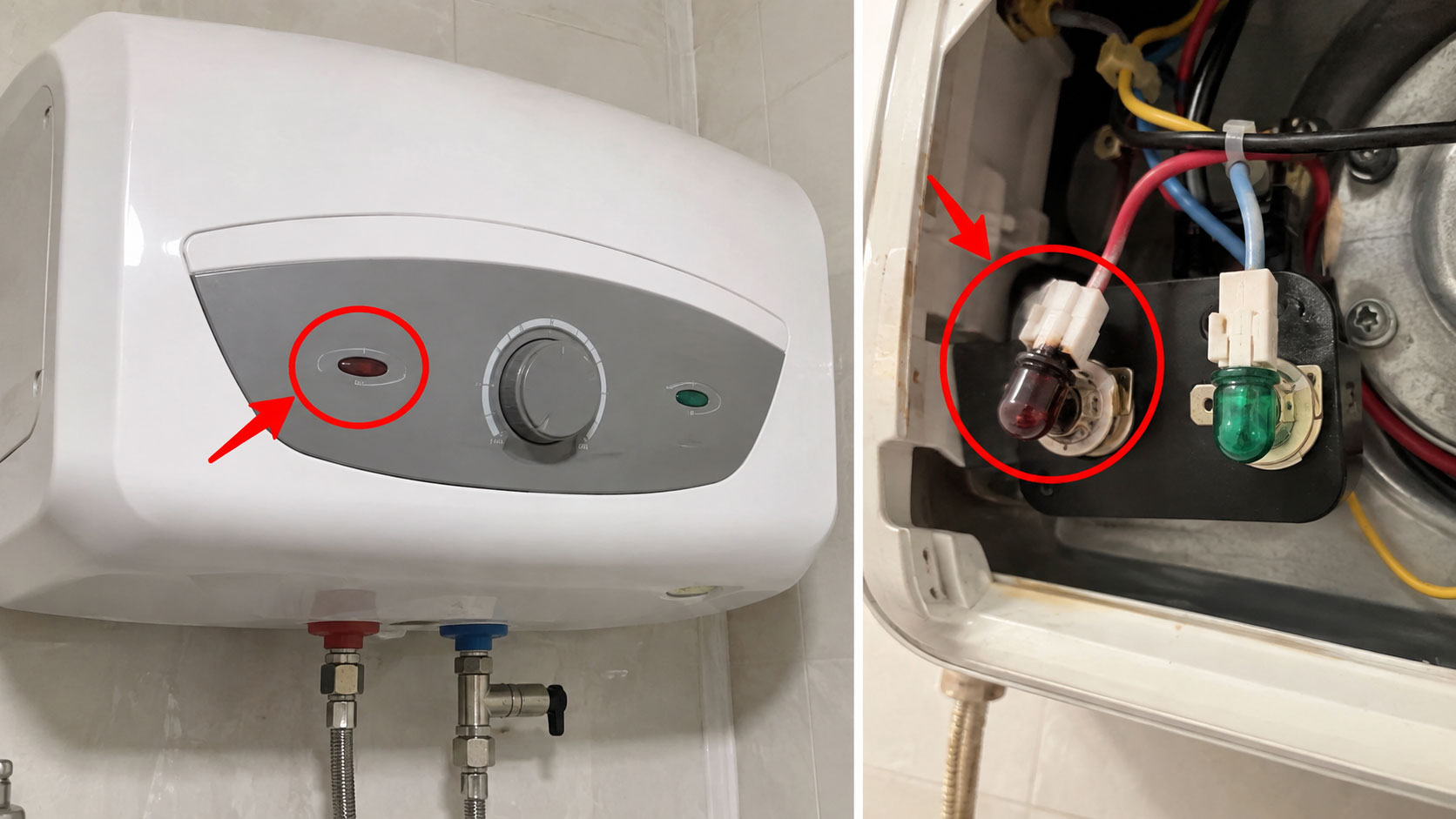 Bóng đèn báo tín hiệu bị cháy hoặc tuột dây jack cắm
