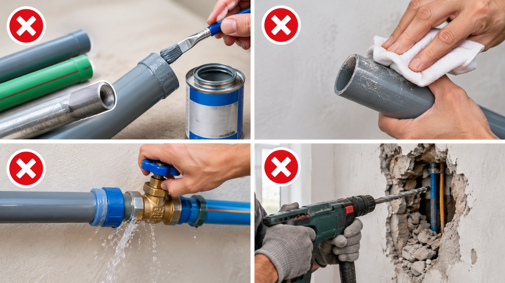 Các Sai Lầm Cần Tránh Khi Tự Sửa Ống Nước Bị Vỡ