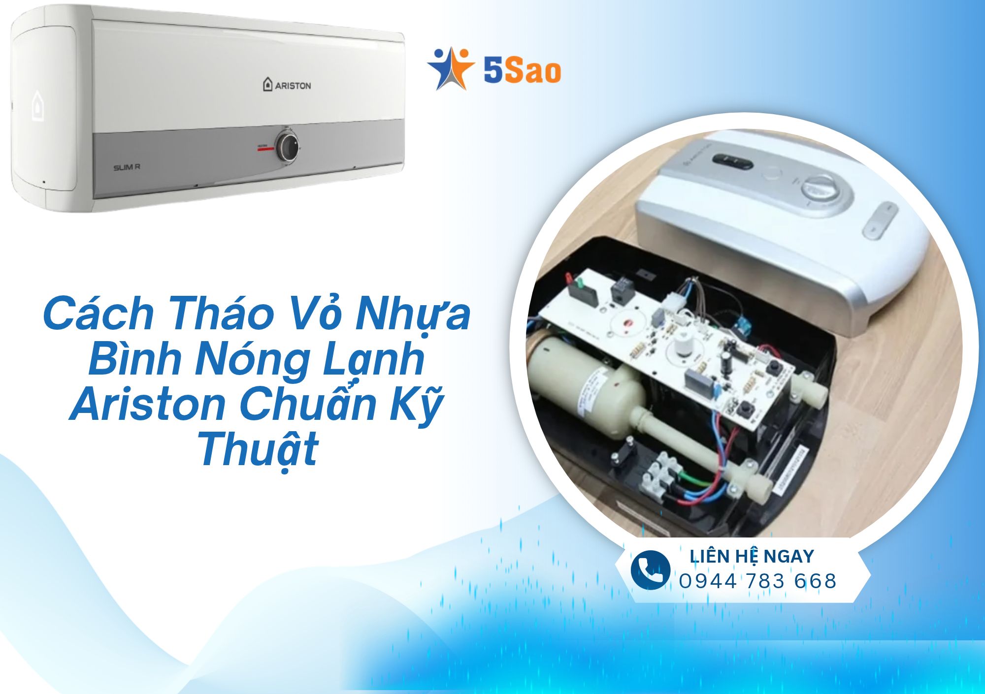 Cách Tháo Vỏ Nhựa Bình Nóng Lạnh Ariston