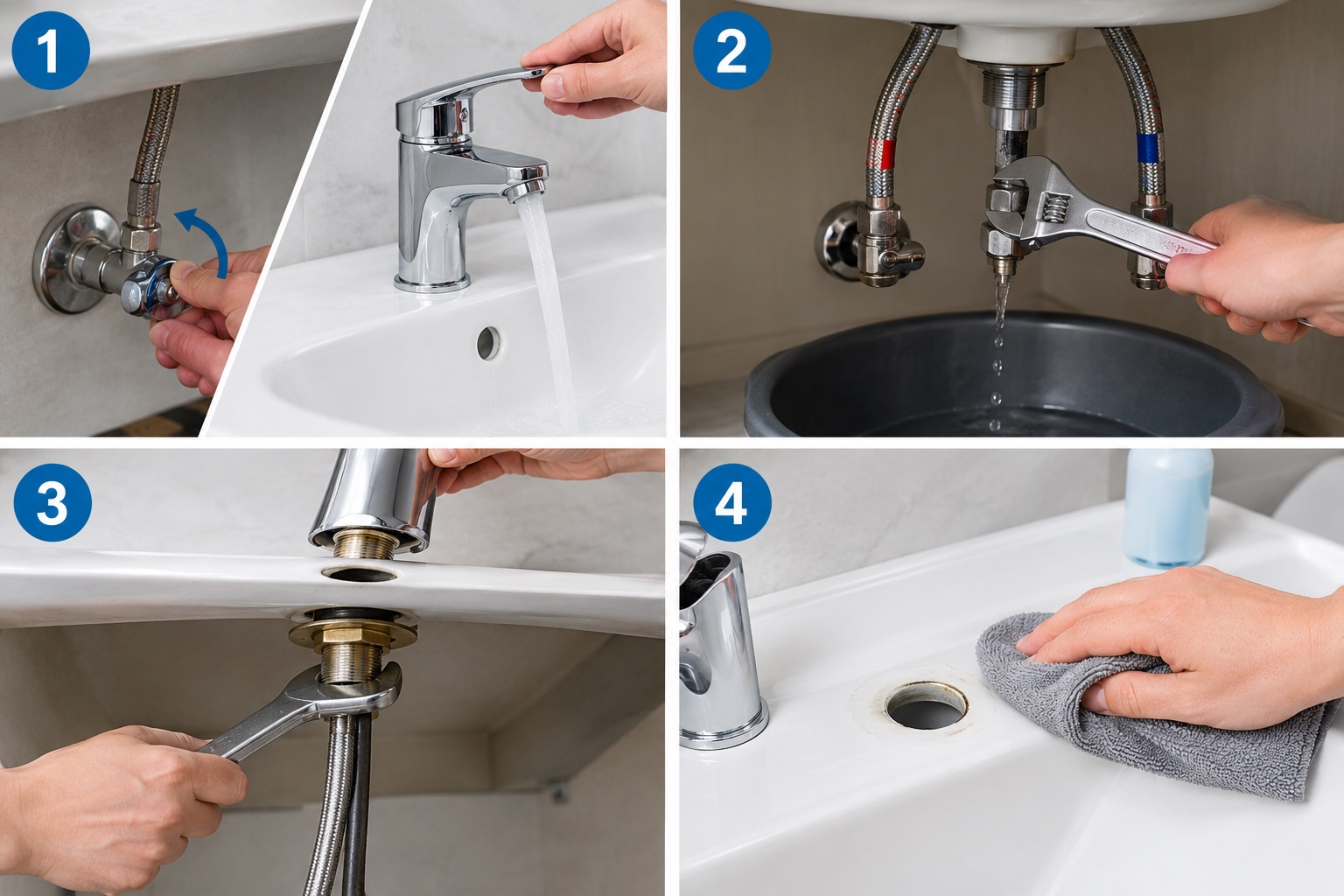 Hướng dẫn cách tháo vòi nước lavabo cũ nhanh chóng