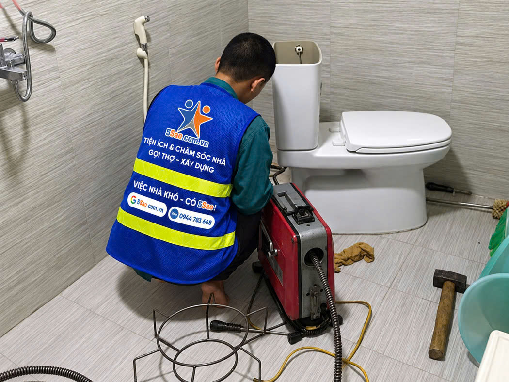 Dịch vụ thông hút & sửa chữa hệ thống bồn, cống uy tín 5Sao